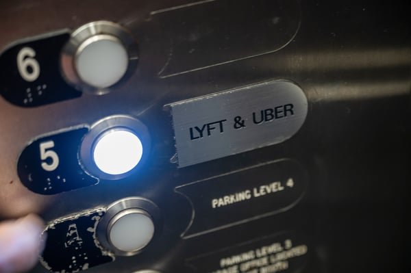 A single lone taxi meter with a fortune-teller's crystal ball where the price display should be.